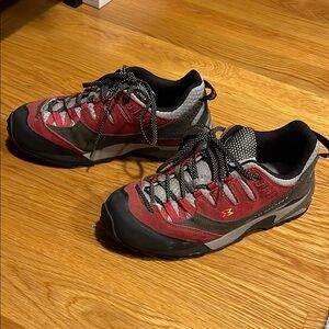 Marmot Red and Black Sneakers with Rugged Design